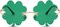 St. Patrick’s Day Green Sunglasses Irish Shamrock Four Leaf Clover Green Lens Shades Costume Party Glasses(Four Leaf Green)
